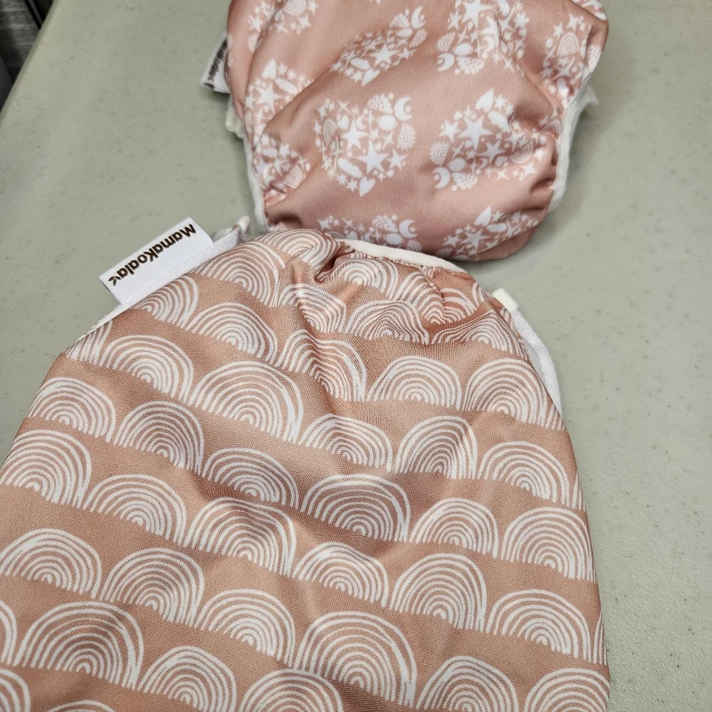 Mama Koala 2 Diaper covers Peachy Colored New